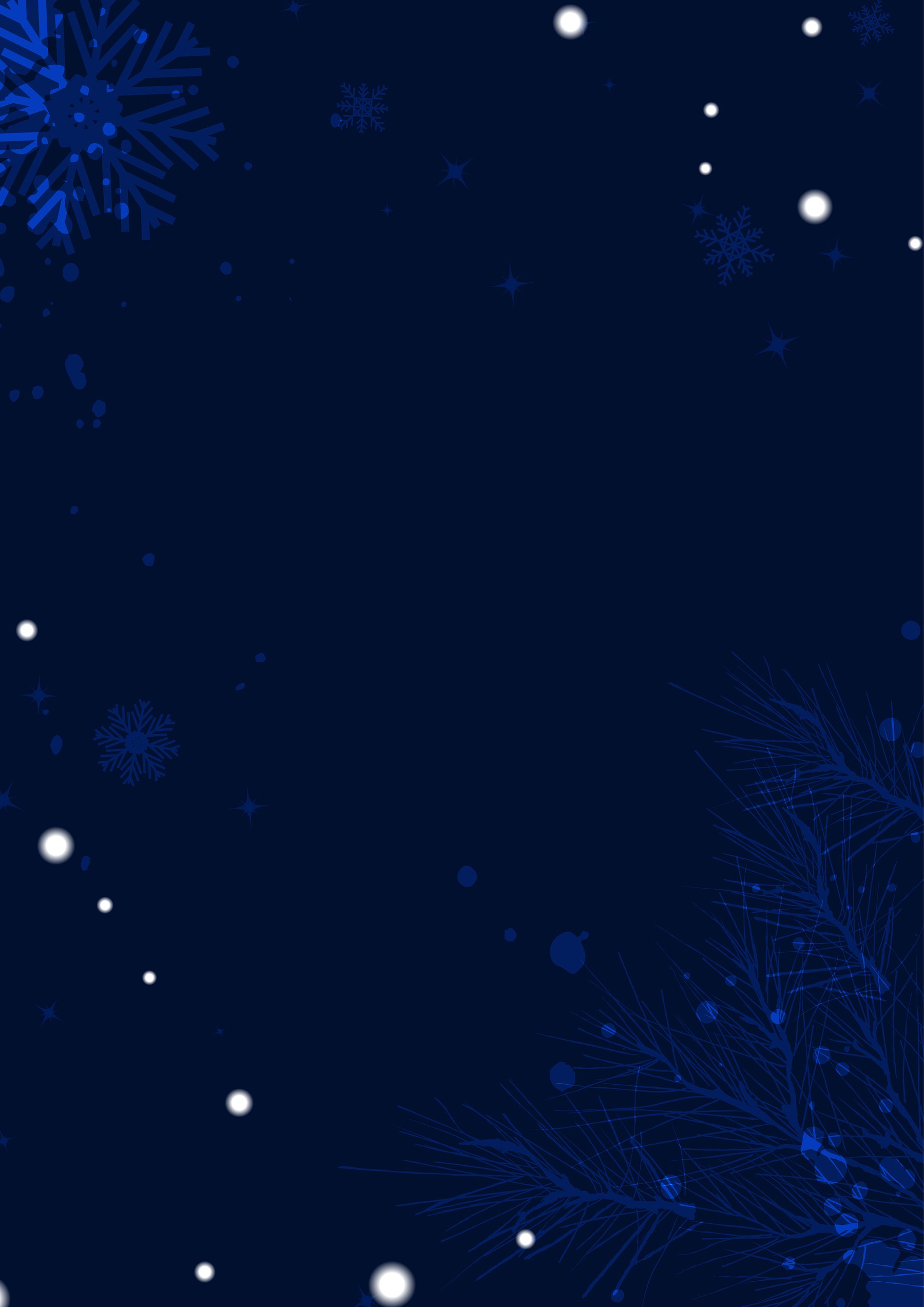 Abstract Watercolor Blue Christmas Background