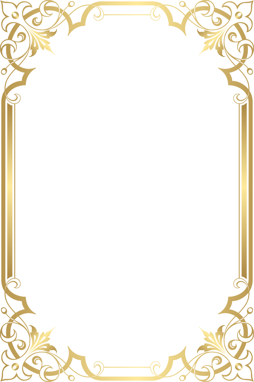 gold border frame illustration